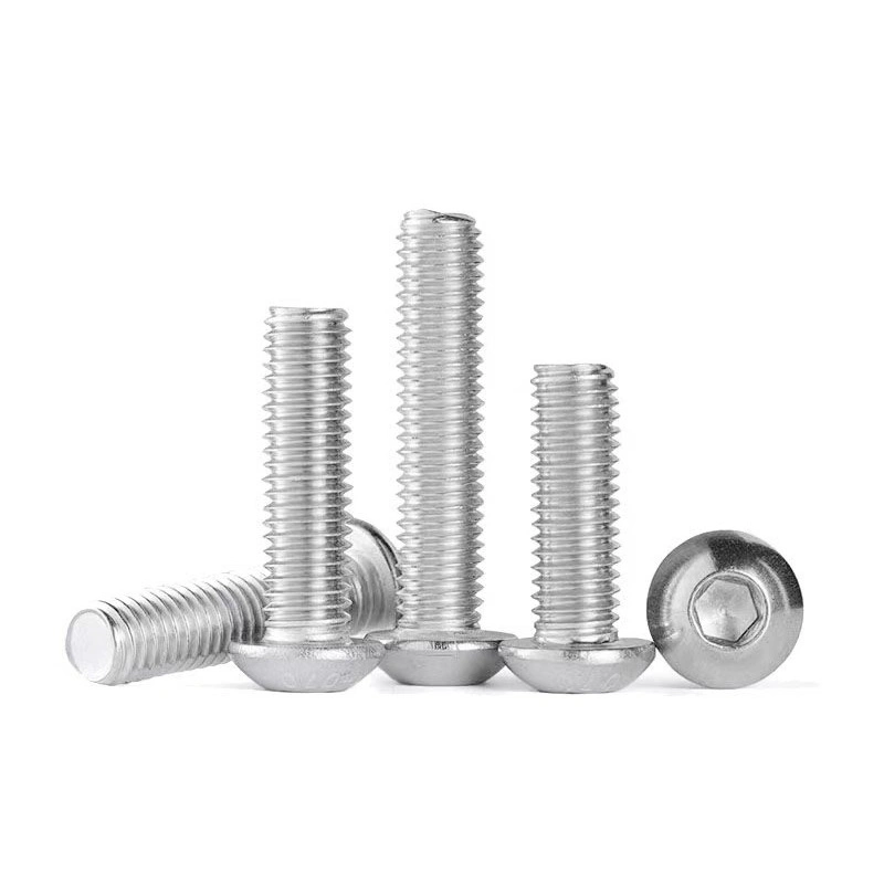 316 Stainless Steel Hex Socket Button Head Screws, M3 / M4 / M5 / M6 / M8 / M10 / M12