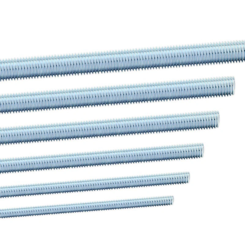 Grade 4.8 Zinc-Plated Carbon Steel Fully Threaded Rods, 1 m / 2 m / 3 m