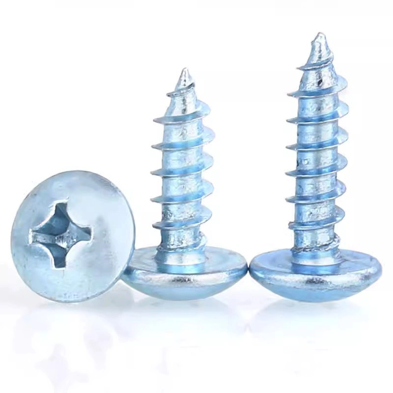 Hardened Zinc-Plated Carbon Steel Phillips Truss Head Self-Tapping Screws