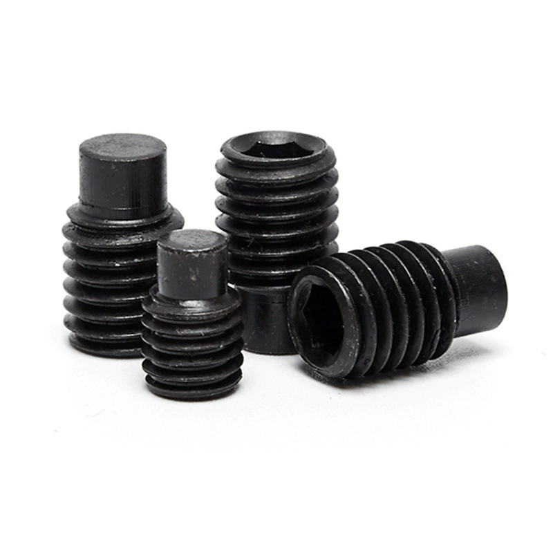 GB79 Hex Socket Dog Point Set Screws, Headless Cylindrical Point