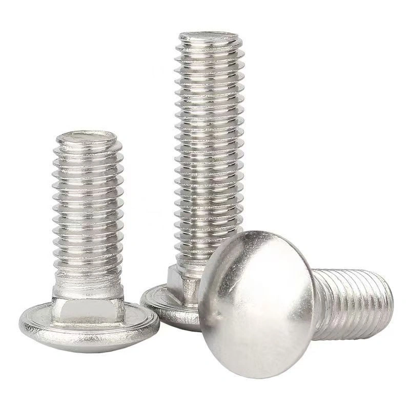 304 Stainless Steel Carriage Bolts, Round Head Square Neck, M6 / M8 / M10 / M12