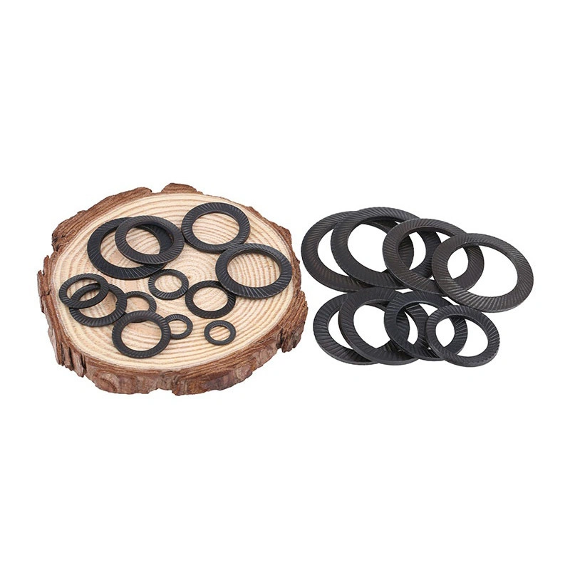 65Mn Steel / 304 Stainless Steel Double-Sided Serrated Lock Washers, DIN9250