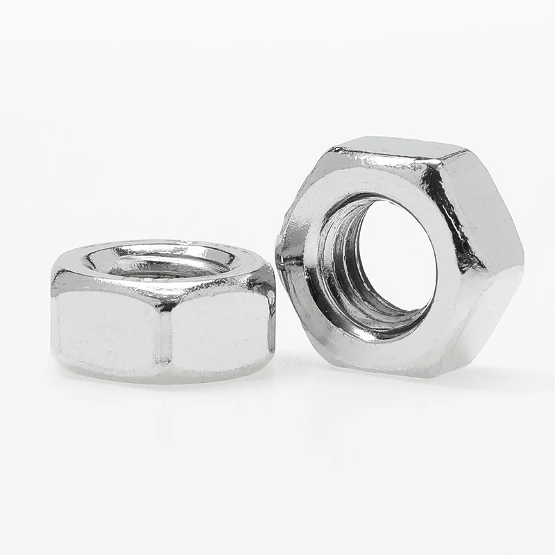 Hex Nuts Carbon Steel Zinc-Plated Nickel Nuts Hex Head Bolts Cap Stainless Steel Nuts M2M2.5M3M4M5M6