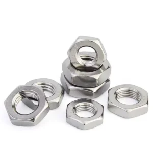 304 Stainless Steel Thin Hex Nuts Extra-Thin Flat M3M4M5M6M8M10M12M16M18M20