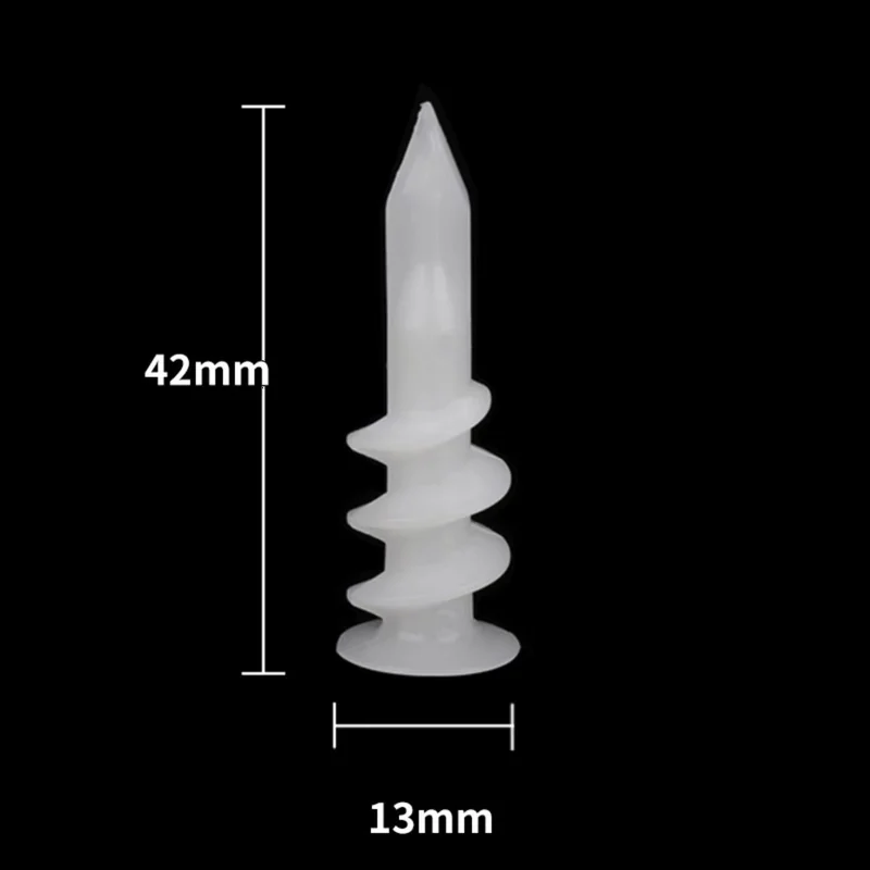 Gypsum Plate Wall Plugs Bolts High-Strength Sai. Steel POM Material Self-Tapping Type Expansion Anchor Screws Screw Rotate Full Threaded