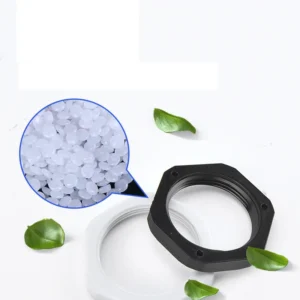 Nylon Plastic Hex Nuts PP Fixing Lock Nut M10/12/16/20/25/32/40/50*1.5 Flange