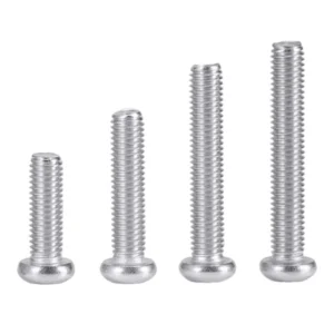 304 Stainless Steel Machine-Thread Cross-Recessed Pan Head Screws GB818 PM M2M3M4M5M6M8M10