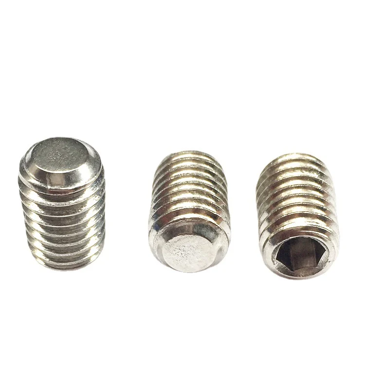 201 Stainless Steel Flat Point Hex Socket Set Screws Machine m Set M3M4M5M6M8M10M12