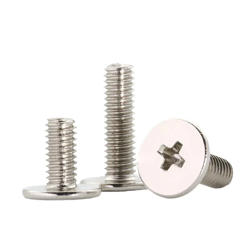 Nickel-Plated Thin Flat Head Thin Head Cross-Recessed Machine Screws CM M1.2/M1.6/M2.