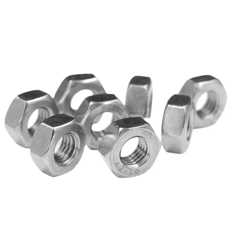 304 Stainless Steel Hex Nuts DIN934M6M8M10M12